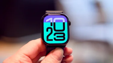 Apple Watch Series 10 46mm with the new Flux watch face