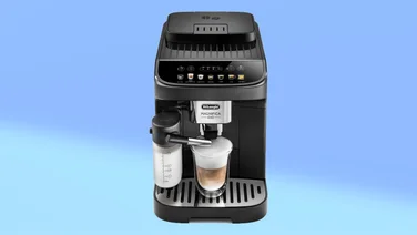 Delonghi Magnifica Evo on blue background