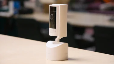 The Ring Pan-Tilt Indoor Camera on a table