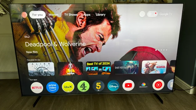 Image of the TCL Q9BK's smart platform home screen