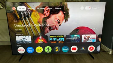 Image of the TCL Q9BK's smart platform home screen
