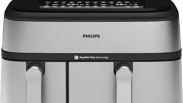 5000 Series Airfryer and Steamer lead on a white background