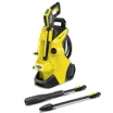 Kärcher K4 Power Control with two attachments alongside on a white background
