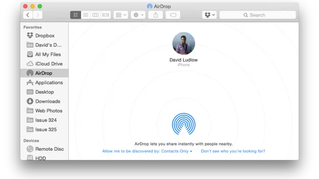 AirDrop from OS X