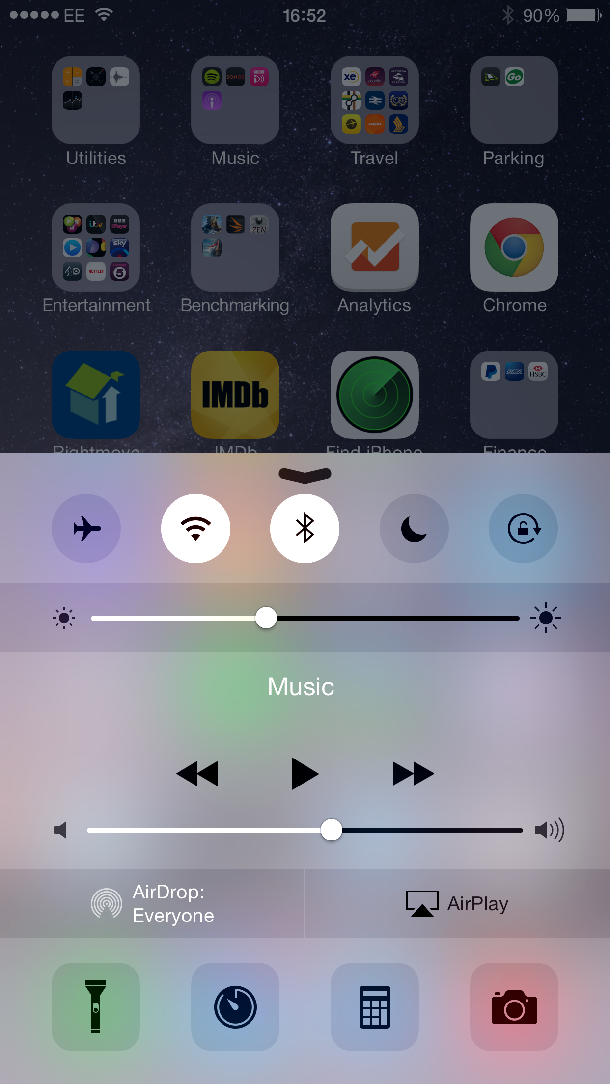 Enable Bluetooth in iOS 8.1 via Control Centre