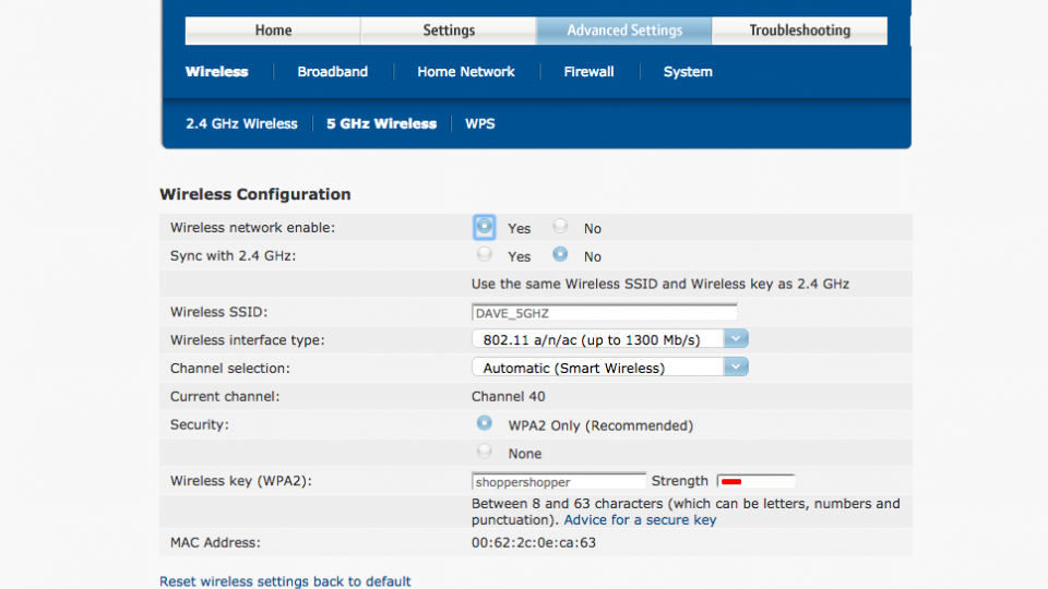 BT Home Hub 5 Wi-Fi sync