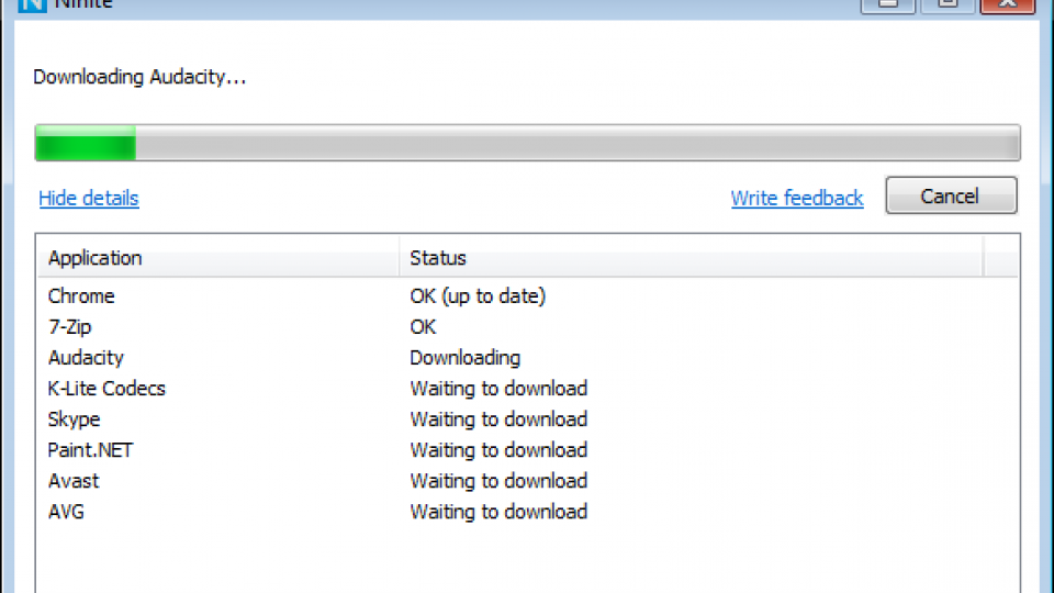 Ninite Step 2 - Run installer