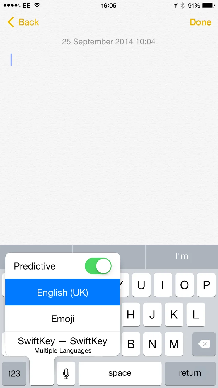 How to install a keyboard on iOS 8 start using