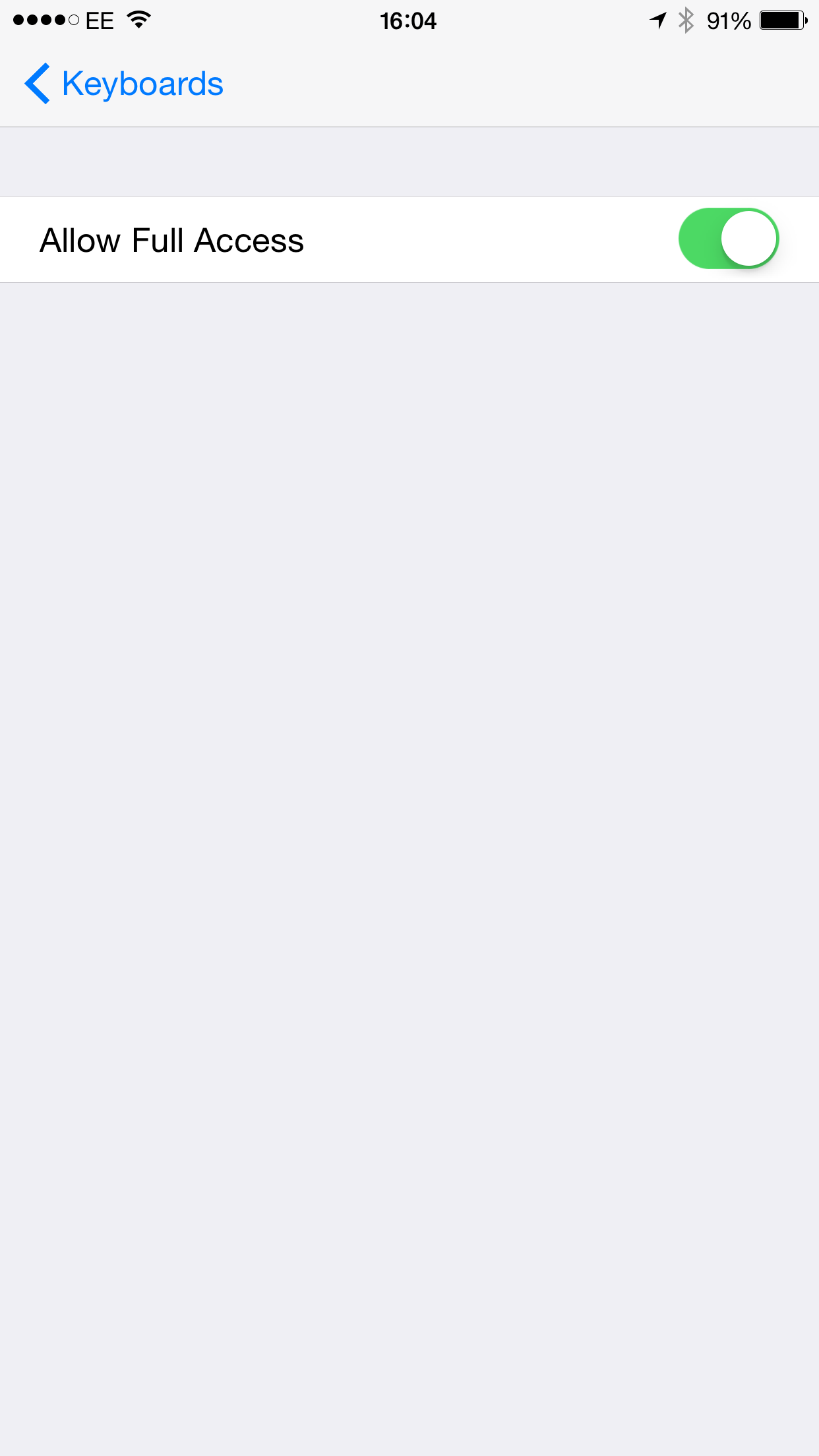 How to install a keyboard on iOS 8 full access