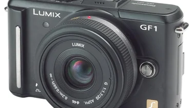 Panasonic Lumix DMC-GF1 with H-H020 lens