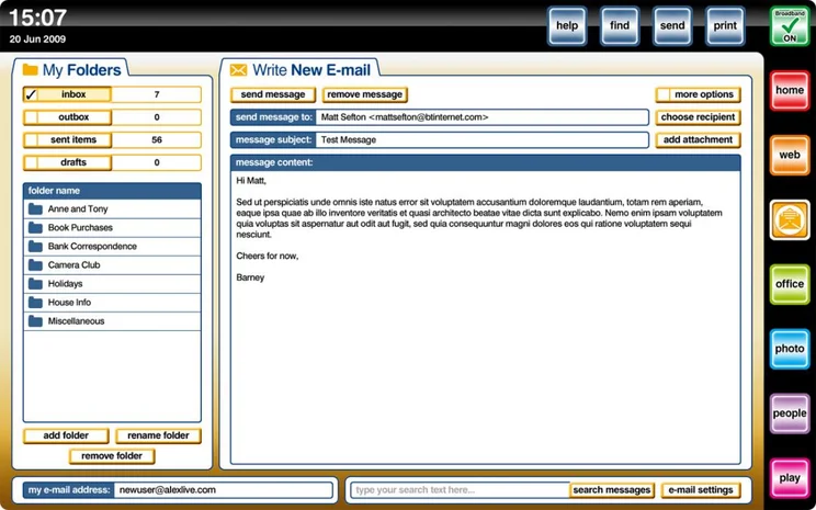 Alex email client