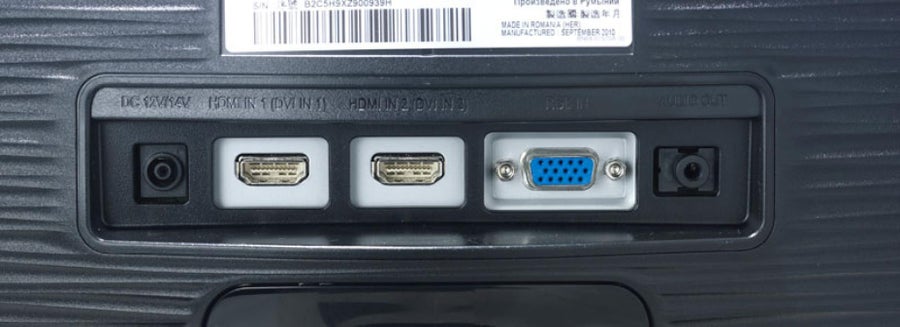 Samsung SyncMaster BX2331 ports