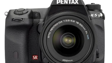 Pentax K-5 with 18-55mm lens front
