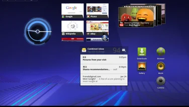Android 3.0 Honeycomb home screen