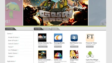 Android Market website