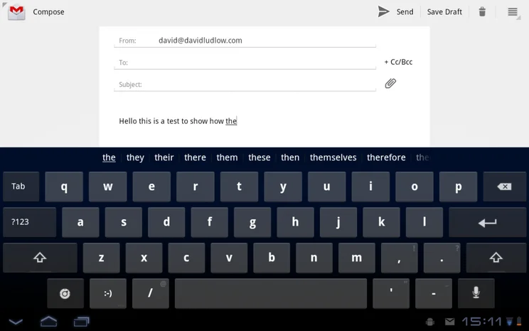 Android 3.0 Keyboard