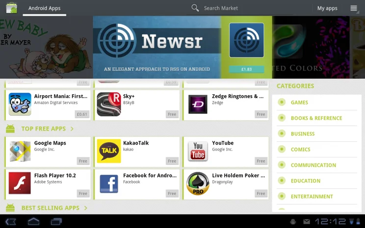 Android 3.0 Market