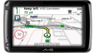 Mio 685 navigation screen