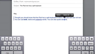 IOS 5 rich text