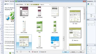 Serif WebPlus Templates