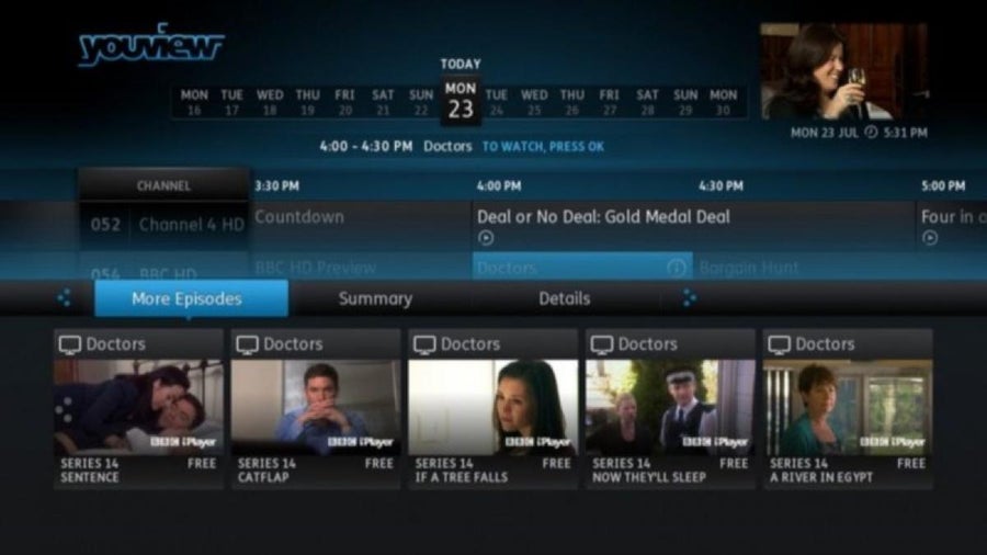 BT YouView EPG