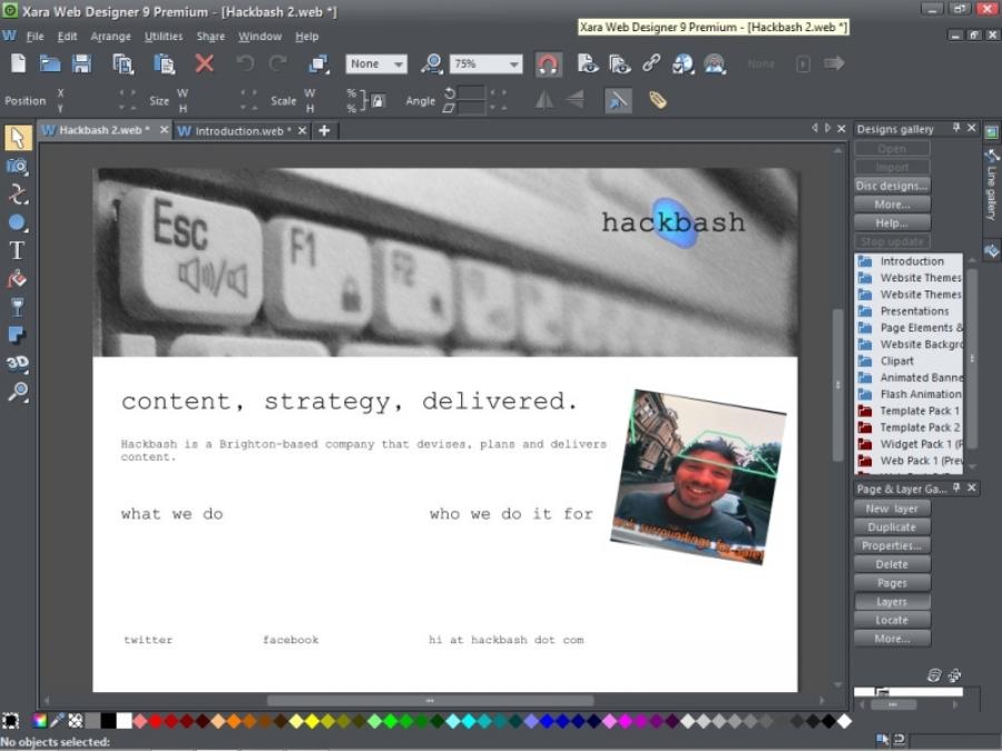 XARA Web Designer 9 Premium - Building A Website