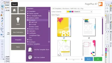 Serif PagePlus X7 - Startup Assistant