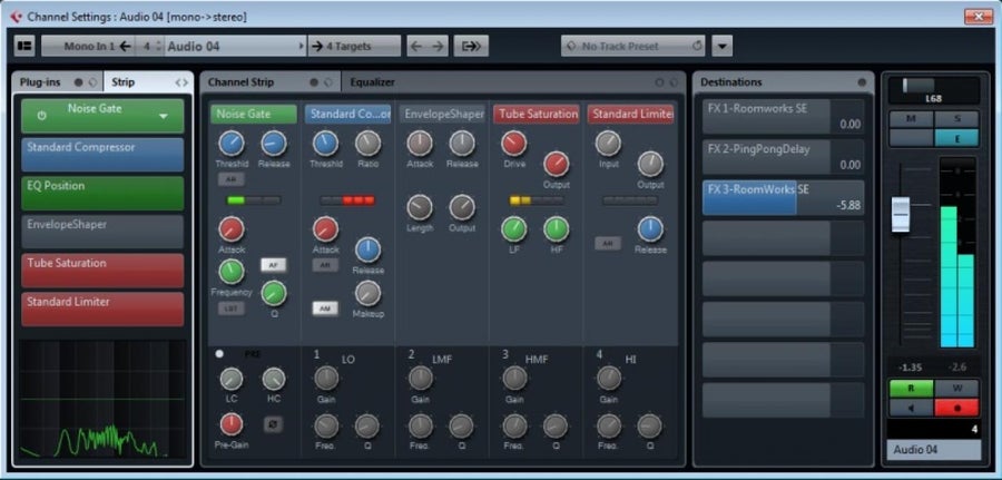 Cubase Elements 7 Channel Settings