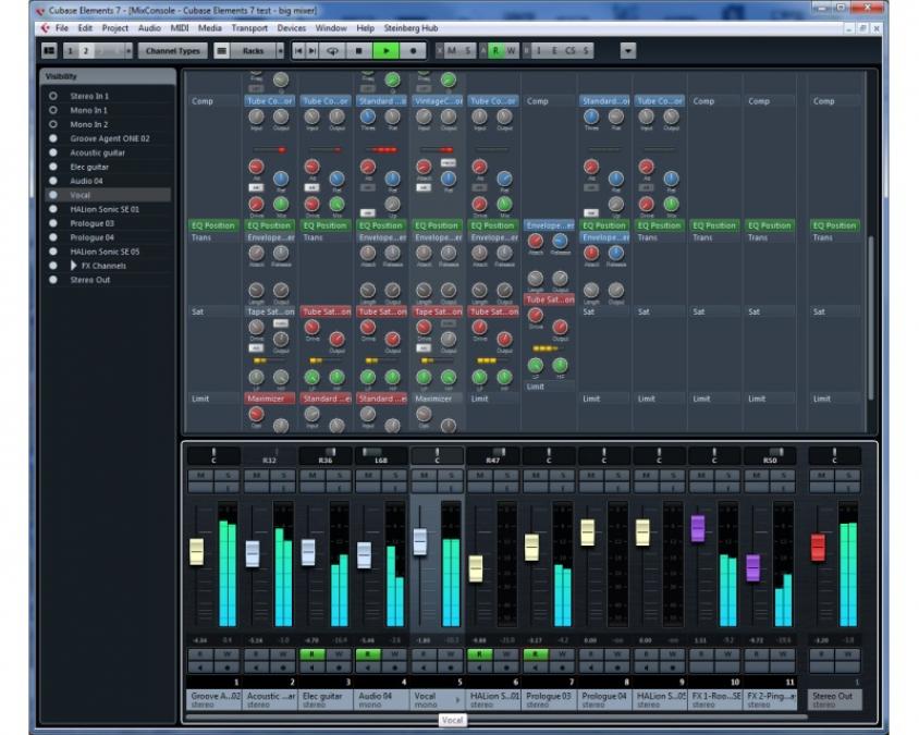 Cubase Elements 7 MixConsole