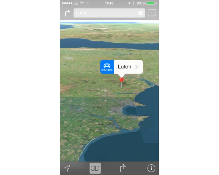 Apple iOS 7 Maps