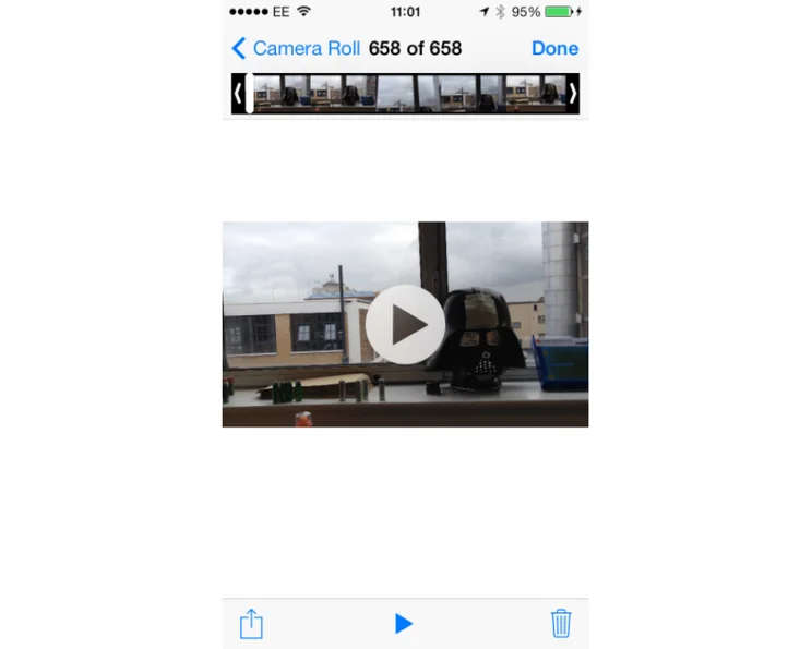 Apple iOS 7 Photos Video Editing