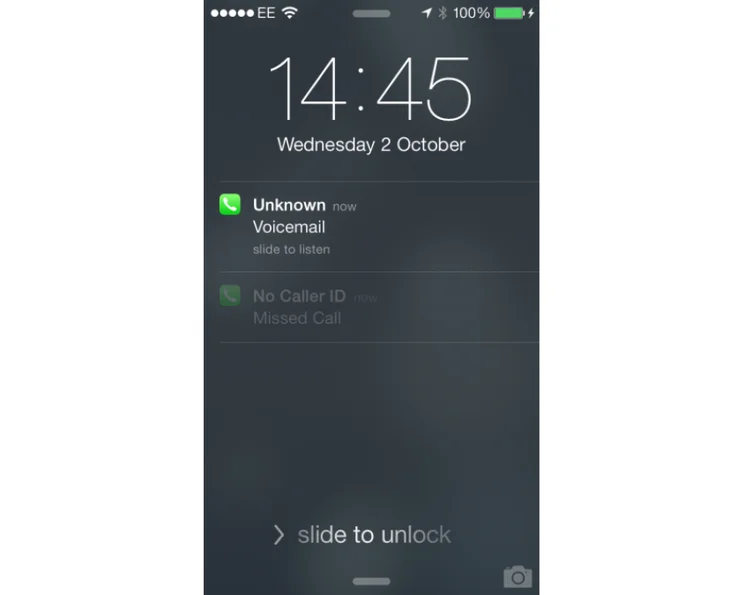Apple iOS 7 Lock Screen notifications