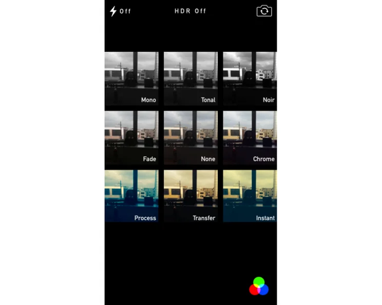 Apple iOS 7 Camera Filters