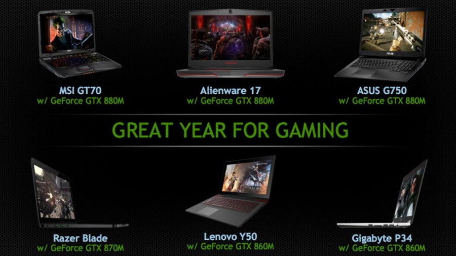 Nvidia GeForce 800M laptops