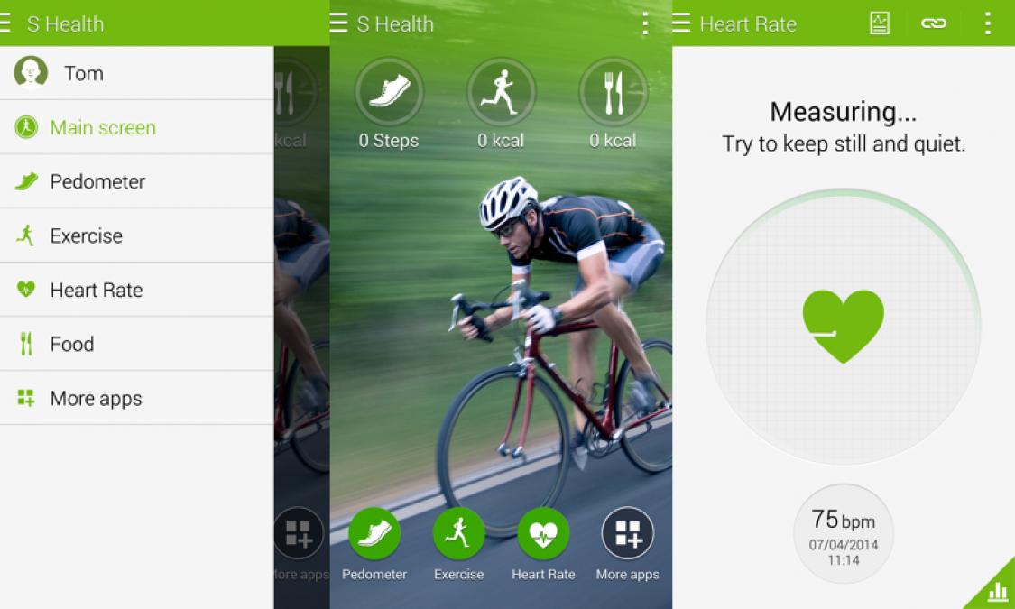 Galaxy S5 S Health