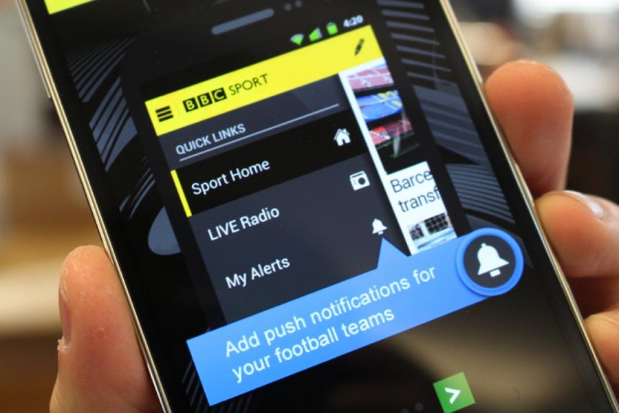BBC Sport apps get realtime goal alert notifications Expert Reviews