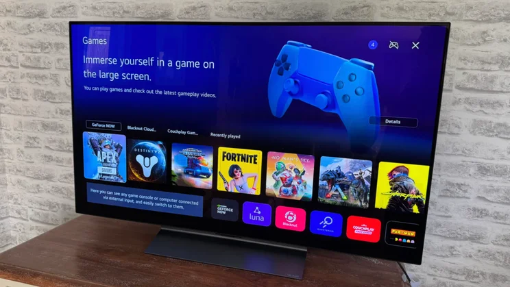 The Game screen on the LG C5 OLED