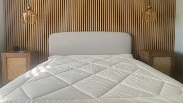Piglet in Bed Merino Wool Mattress Topper review close up top view