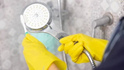 How to remove limescale from a shower head: six expert-approved methods ...