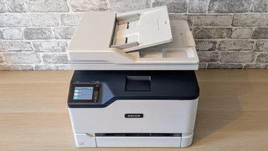 The Xerox C235 pictured from the front and above