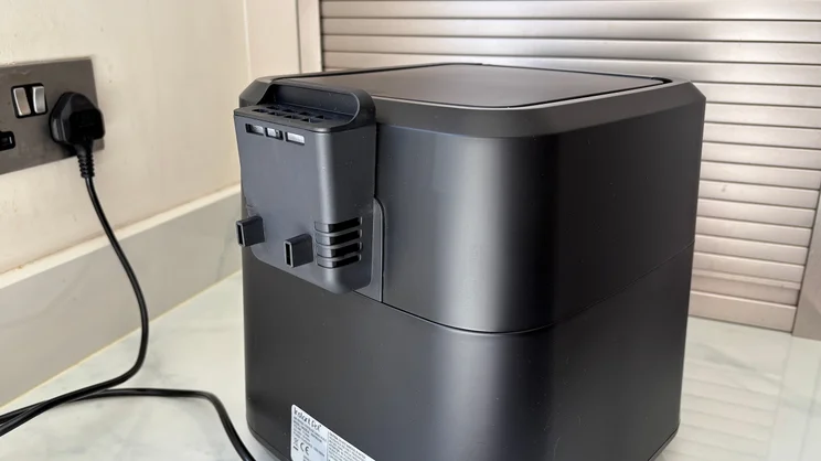 A rear view of the Instant Pot Vortex Compact 5L air fryer