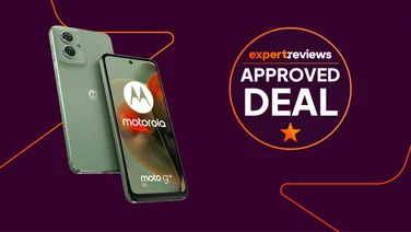 Motorola Moto G55 with an approved deal sticker