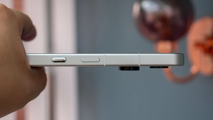 Close up of the Nothing Phone (3)'s power button and Essential Key