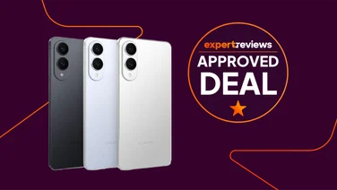 Samsung Galaxy S25 Edge with approved deal sticker