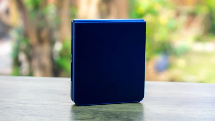 Samsung Galaxy Z Flip 7 folded, rear view