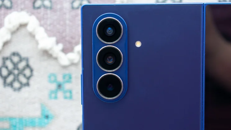 Close up of the Samsung Galaxy Z Fold 7's rear cameras