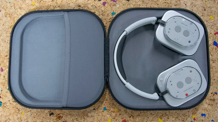 The Nothing Headphone (1) in their carrying case