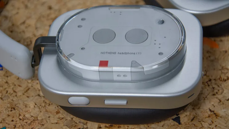 The physical controls on the right earcup of the Nothing Headphone (1)