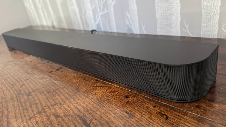 View of the main soundbar component of the Sony Bravia Theatre System 6 from the right-hand side