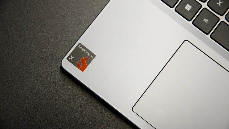 A close up of the left wristrest of the Lenovo IdeaPad 3x 2025